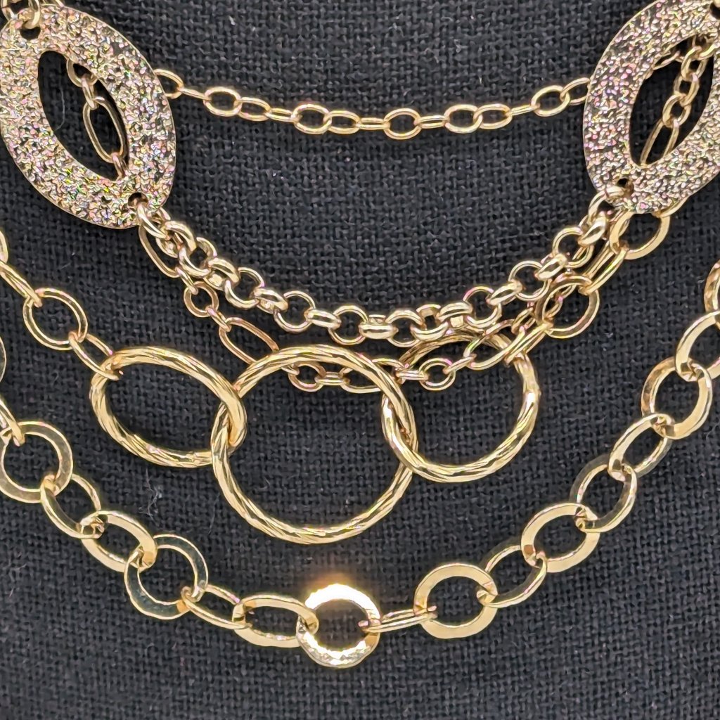 Gold Multi-Strand Necklace 20$